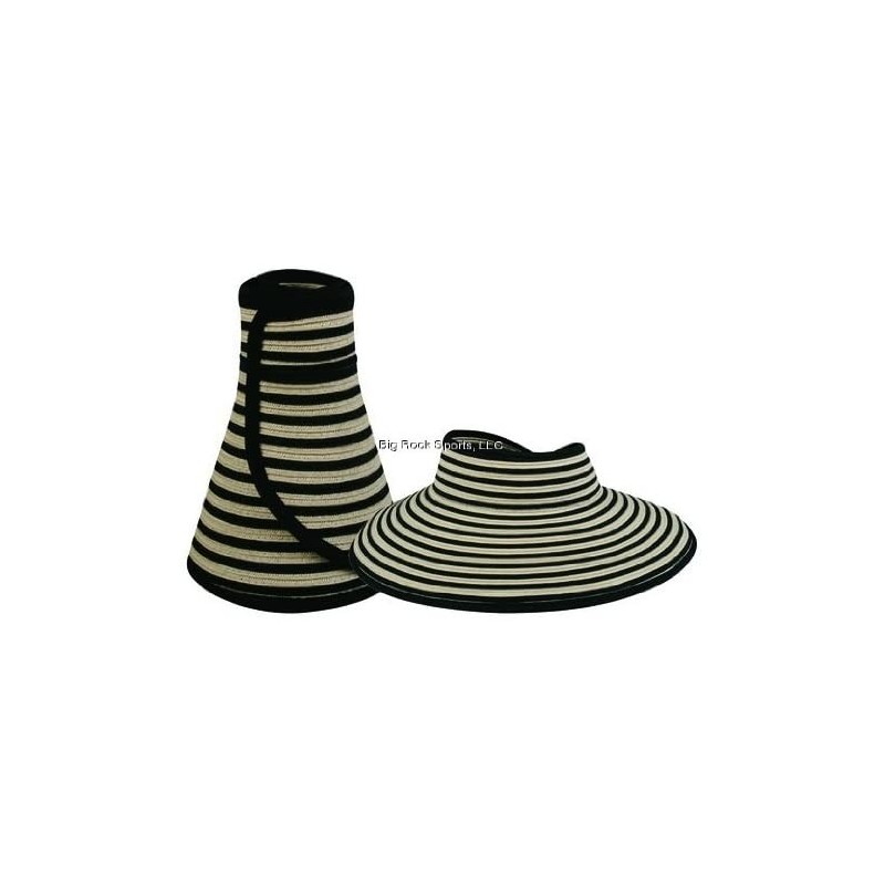 Sun Hats Women's Visor - Black/White - C01195FJ2EN $26.86