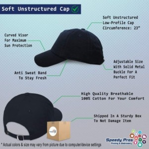 Baseball Caps Custom Soft Baseball Cap Pineapple Embroidery Dad Hats for Men & Women - Navy - CF18SEIYM03 $32.63