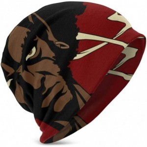 Skullies & Beanies Mens Afro Samurai Winter Hat Warm Comfortable Soft Knit Beanie Hats - C21920Q87RT $34.03
