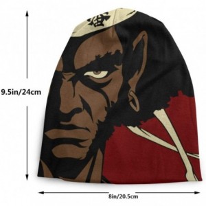 Skullies & Beanies Mens Afro Samurai Winter Hat Warm Comfortable Soft Knit Beanie Hats - C21920Q87RT $28.55