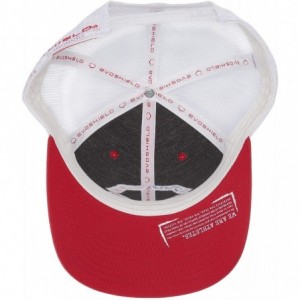 Baseball Caps Hats - Snapback- Flexfit- Bucket and Knit - Red/White - CK1298X147J $48.95