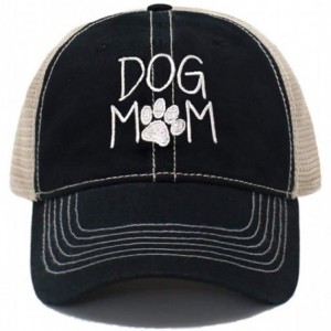 Baseball Caps Dog Mom Dad Hat Cotton Baseball Cap Polo Style Low Profile - Tc101 Black - C918U8MCKSR $28.53