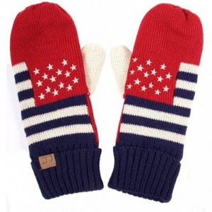 Skullies & Beanies Unisex American Flag USA Patriotic Knit Hat - Set Navy - C71873WDWSI $49.45