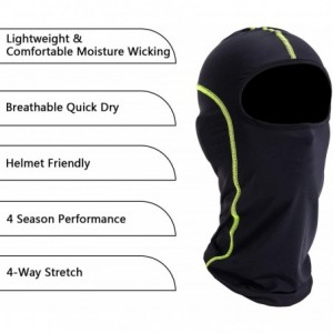 Balaclavas Balaclava Full Face Mask Windproof Sun UV Protection Helmet Liner for Women Men - Black - C218SYYZQEO $30.53