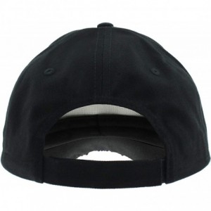 Baseball Caps Ladies Solid PU Baseball Hat - Black Sequin - CJ18LZM4T64 $26.41