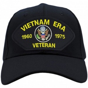 Baseball Caps US Military - Vietnam Era Veteran Hat/Ballcap Adjustable One Size Fits Most - Black - CM180K7ADME $44.98