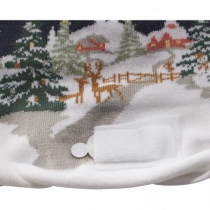Skullies & Beanies Cozy Winter Christmas Theme Hat - Reindeer Village - C518ESO3T4R $27.97