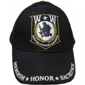Baseball Caps Wounded Warrior Embroidered Low Profile Cap - CY11RMGU7GJ $25.94