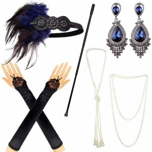 Headbands 1920s Accessories Themed Costume Mardi Gras Party Prop additions to Flapper Dress - A-7 - CV18M52DN4I $35.74