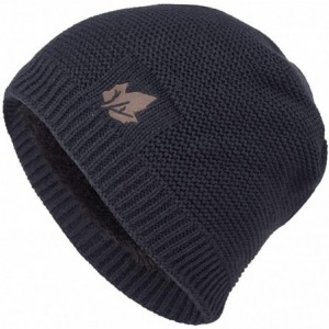 Skullies & Beanies Beanie Hat for Men Women Winter Warm Knit Slouchy Thick Skull Cap Casual Down Headgear Earmuffs Hat - CW18...