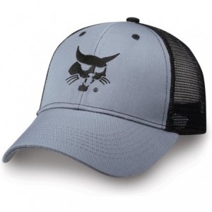 Baseball Caps 250375 Gray One Size Blended Cap (with Black Mesh Back) - C812HKA17DH $31.79