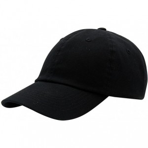 Baseball Caps Baseball Cap Men Women-Cotton Dad Hat Plain - Black - C912MYV8OP2 $19.93