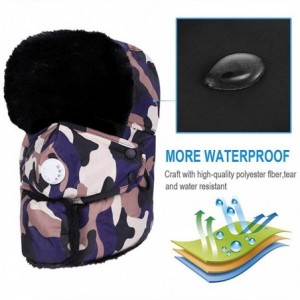 Rain Hats Unisex Winter Trooper Hat Hunting Hat for Men and Women Ushanka Ear Flap Chin Strap and Windproof Mask - CS18Y7R00R...
