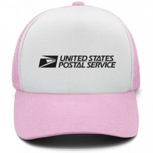 Baseball Caps Mens Womens USPS-United-States-Postal-Service-Logo- Custom Adjustable Fishing Cap - Pink-4 - CW18NUD8KCC $36.55