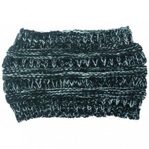 Skullies & Beanies Women Fashion Outdoor Solid Splice Hats Crochet Knit Holey Beanie Cap Headband - Navy - CX18A0A4G27 $17.12