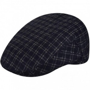 Newsboy Caps Men Wool Blend British Ivy Cap - Black/Ivory - C412N1QLTVR $61.98