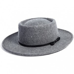 Fedoras 2019 New Wool Felt Cloche Fedora Hat Ladies Church Derby Party Fashion Winter - 88350-gray2 - CU18A6WZNH4 $52.75