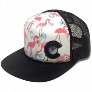 Baseball Caps Colorado Flamingo Flat Bill Hat - C218QSNZMQU $62.24