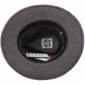 Fedoras Classic Traveller II Wool Felt Fedora Hat Packable Water Repellent - Gris-chine - CS1889RG6AK $81.01