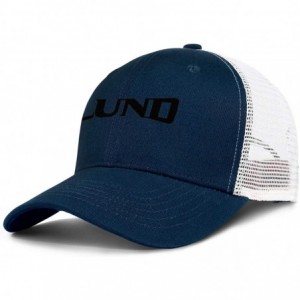 Baseball Caps Stylish Mens Trucker Hat Lund-Logo- Baseball Caps for Women Crazy Cotton Adjustable Unisex Mesh Ball Cap - C618...