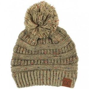 Skullies & Beanies Exclusive CC Confetti Knitted Beanie with Pom Pom - Sage - CT18Y3AQDRI $29.49