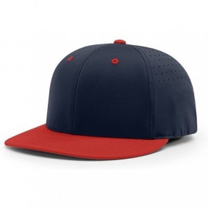 Baseball Caps PTS30 LITE R-Flex PTS 30 FIT Baseball HAT Ball Cap - Navy/Red - C9186XY8WAX $20.09