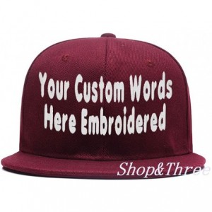 Baseball Caps Custom Embroidered Baseball Cap Personalized Snapback Mesh Hat Trucker Dad Hat - Hiphop Wine-1 - C518HLKQKMN $3...