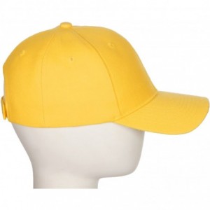 Baseball Caps Classic Baseball Hat Custom A to Z Initial Team Letter- Yellow Cap White Black - Letter P - CF18IDUC6WG $20.43