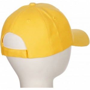 Baseball Caps Classic Baseball Hat Custom A to Z Initial Team Letter- Yellow Cap White Black - Letter P - CF18IDUC6WG $20.43