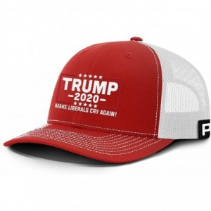 Baseball Caps Trump Hat 2020 Make Liberals Cry Again Mesh Back - Red Front / White Mesh - CE18U0NZNUT $31.48