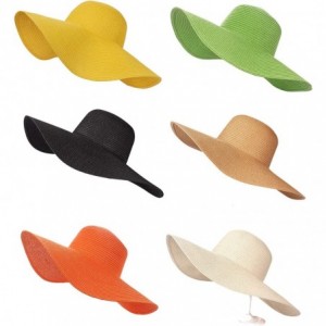 Fedoras Wholesale Environmentally Friendly Hats - Big Floppy Straw Hats - CE18DWMRW3X $95.50