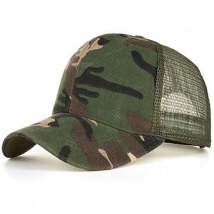 Skullies & Beanies Men Women Baseball Cap Mesh Embroidered Summer Style Fashion Hats Sport Sun Protect - Army Green - CD18CZ7...