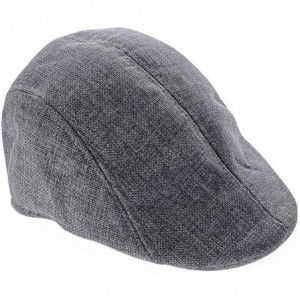Newsboy Caps Men's Cotton Flat Ivy Gatsby Newsboy Driving Hat Cap - Gray - CE18L65GEZC $22.13