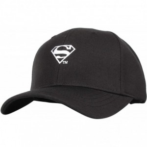 Baseball Caps Superman Shield Embroidery Baseball Cap AC3260 - Smallblack - CE18M0WR3KD $53.36