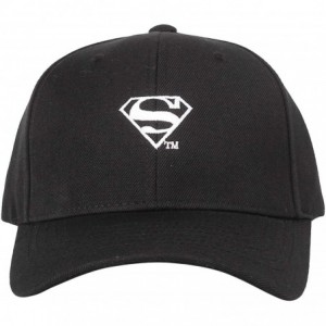 Baseball Caps Superman Shield Embroidery Baseball Cap AC3260 - Smallblack - CE18M0WR3KD $52.74