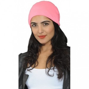 Skullies & Beanies Neon Color Slouchy Summer Beanie Hat - Pink - C5185QH0WRR $36.26