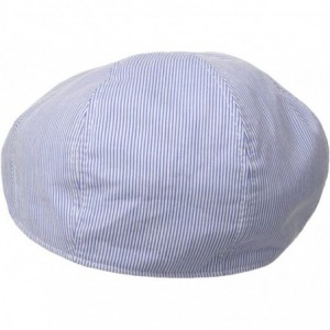 Newsboy Caps Men's New Shape Pinstripe Ivy Hat - Gray/Blue - CZ11DNVTS7V $60.85
