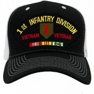 Baseball Caps 1st Infantry Vietnam Veteran Hat/Ballcap Adjustable One Size Fits Most - Mesh-back Black & White - CF18NGAWZR6 ...