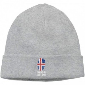 Skullies & Beanies Daily Knitting Hat for Men Women- Made in Iceland Stocking Cap - Gray - CX18N6SO26G $25.30