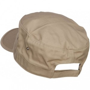 Baseball Caps Big Size Trendy Army Style Cap - Khaki - CR182DMYDWQ $41.92