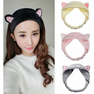 Headbands Girl's Fashion Cute Cat Ears Headband Hair Head Band Party Gift Headdress(Grey) - Grey - CE17YC0KAHE $15.32