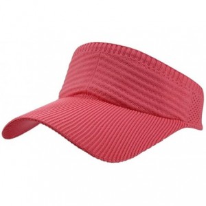 Visors Womens Summer Quick-Dry Mesh Empty Top Golf Stretchy Sun Baseball Visor Hat Cap - Orange - CY18H2ZMT9D $18.22