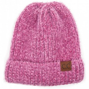 Skullies & Beanies Exclusives Fuzzy Marbled Knit Beanie Hat (HAT-1925) - New Lavender-- C418RKA4E54 $28.17