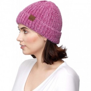 Skullies & Beanies Exclusives Fuzzy Marbled Knit Beanie Hat (HAT-1925) - New Lavender-- C418RKA4E54 $26.06