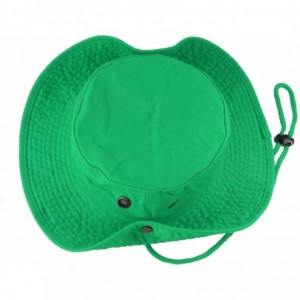 Sun Hats 100% Cotton Stone-Washed Safari Booney Sun Hats - Kelly Green - C118HAZU902 $20.06
