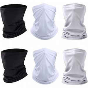 Balaclavas Scarf Balaclava Mask-Neck Gaiter Scarf Mask Sunscreen Breathable Bandanas mask - Black+white+gray - CF199HQS3HW $4...