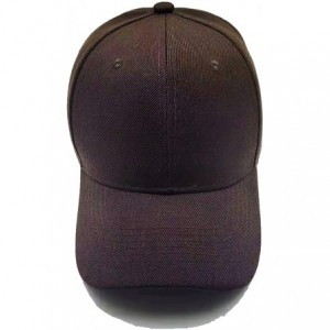 Baseball Caps Baseball Cap Casual Adjustable Plain Baseball Hat for Men Women Dad Tucker Ball Cap - 2 Pcs Brown&brown - CV194...