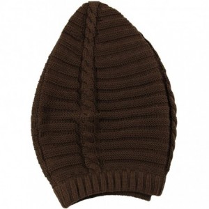 Skullies & Beanies 100% Cotton Classic Rasta Slouchy Ribbed Beanie Hats - Brown - C412IS13SLR $39.69