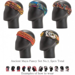 Headbands Pattern Headwear Headband Bandana - Ancient Maya Fancy Set No.1- 5pcs total - CY18M5M090L $23.77