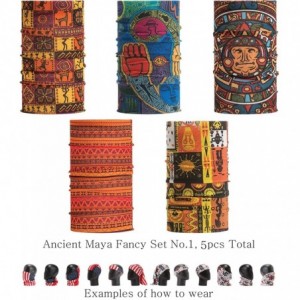 Headbands Pattern Headwear Headband Bandana - Ancient Maya Fancy Set No.1- 5pcs total - CY18M5M090L $23.77